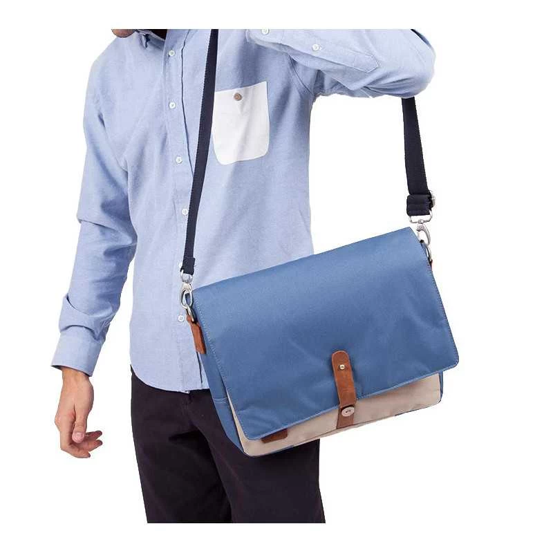 Faguo Besace Ordinateur Messenger Nylon 13 Pouces Océan Beige 5 Faguo Besace Ordinateur Messenger Nylon 13 Pouces Océan Beige – Image 3