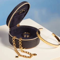 Estella Bartlett Boîte à Bijoux Round Jewellery Box 7 Cm Navy -Delsey Paris Magasin boite a bijoux round jewellery box 7 cm navy 3