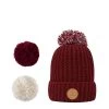 Cabaïa Bonnet Avec 3 Pompons Interchangeables Taille Unique Bandista Burgundy 1 Cabaïa Bonnet Avec 3 Pompons Interchangeables Taille Unique Bandista Burgundy -Delsey Paris Magasin bonnet avec 3 pompons interchangeables taille unique bandista burgundy