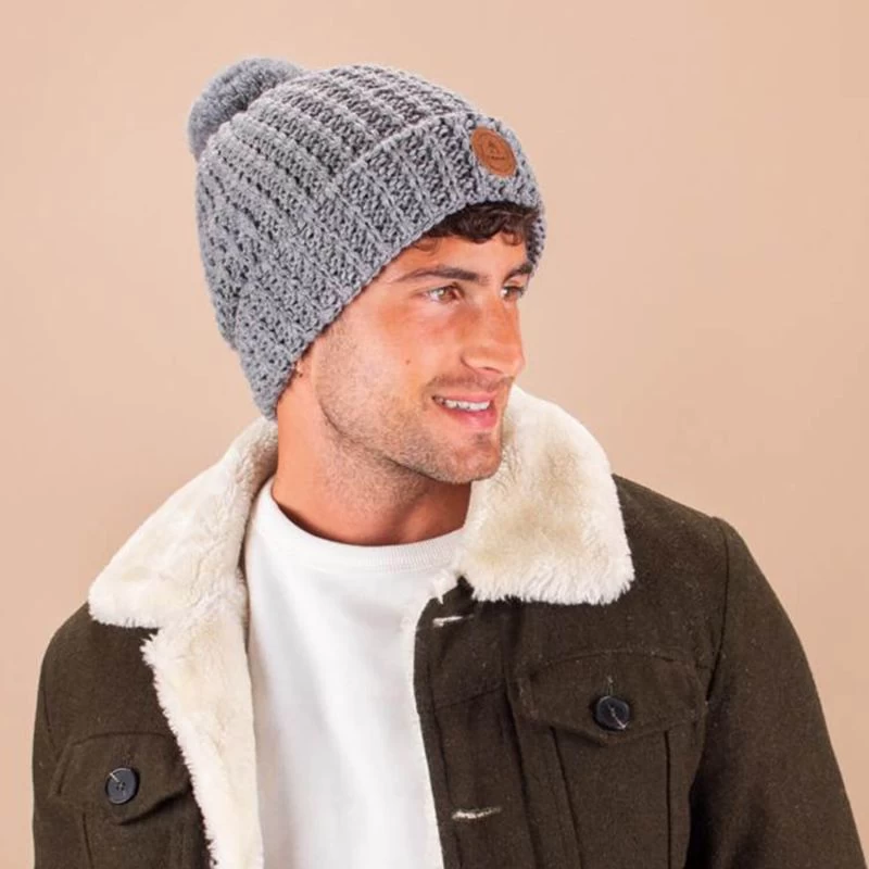 Cabaïa Bonnet Avec 3 Pompons Interchangeables Taille Unique Bandista Grey 5 Cabaïa Bonnet Avec 3 Pompons Interchangeables Taille Unique Bandista Grey – Image 3