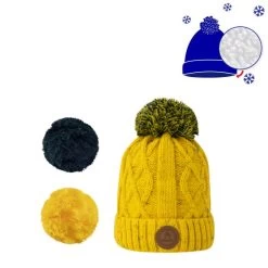 Cabaïa Bonnet Enfant 6-12 Ans Avec 3 Pompons Interchangeables Jus De Pomme Yellow 10 Cabaïa Bonnet Enfant 6-12 Ans Avec 3 Pompons Interchangeables Jus De Pomme Yellow -Delsey Paris Magasin bonnet enfant 6 12 ans avec 3 pompons interchangeables jus de pomme yellow 1