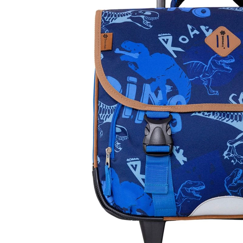 Cartable à Roulettes Scolaire Dino 41 Cm Bleu 9 Cartable à Roulettes Scolaire Dino 41 Cm Bleu – Image 7