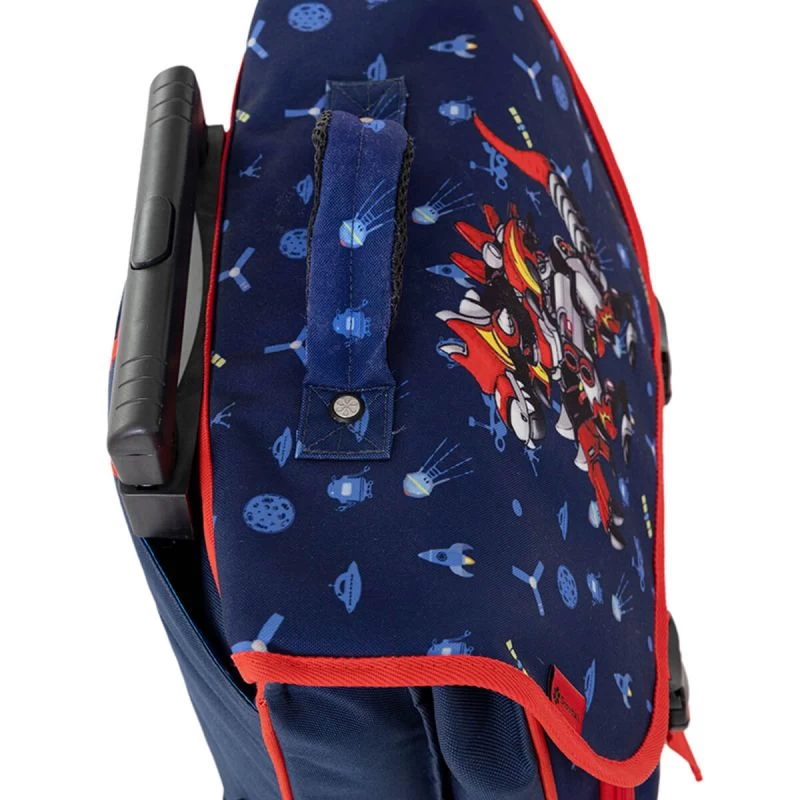 Cartable à Roulettes Scolaire Kid Robot Dino 38 Cm Bleu 8 Cartable à Roulettes Scolaire Kid Robot Dino 38 Cm Bleu – Image 6