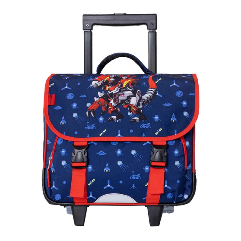 Cartable à Roulettes Scolaire Kid Robot Dino 38 Cm Bleu 3 Cartable à Roulettes Scolaire Kid Robot Dino 38 Cm Bleu