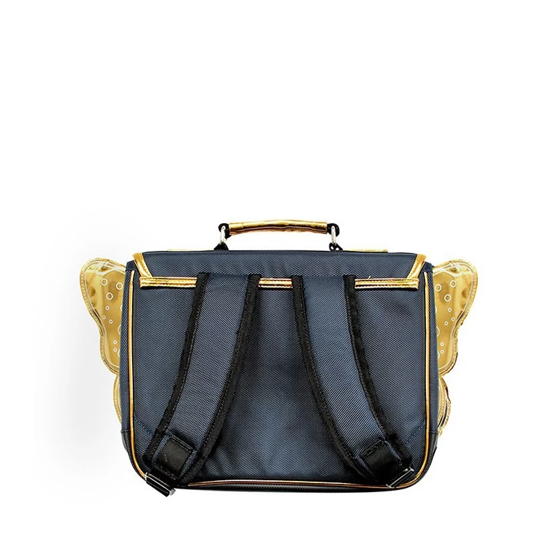 Cartable Caramel Et Cie Mini 32cm Ailes Bleu 4 Cartable Caramel Et Cie Mini 32cm Ailes Bleu – Image 2