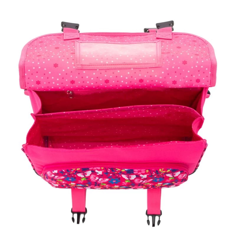 Cartable Scolaire Romantique 41 Cm Fleurs De Printemps Fucshia 4 Cartable Scolaire Romantique 41 Cm Fleurs De Printemps Fucshia – Image 2