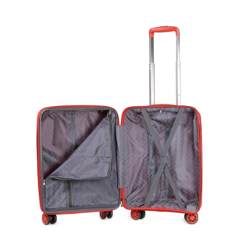 Valise Cabine Rigide Akari Extensible 55cm Rouge 4 Valise Cabine Rigide Akari Extensible 55cm Rouge – Image 2