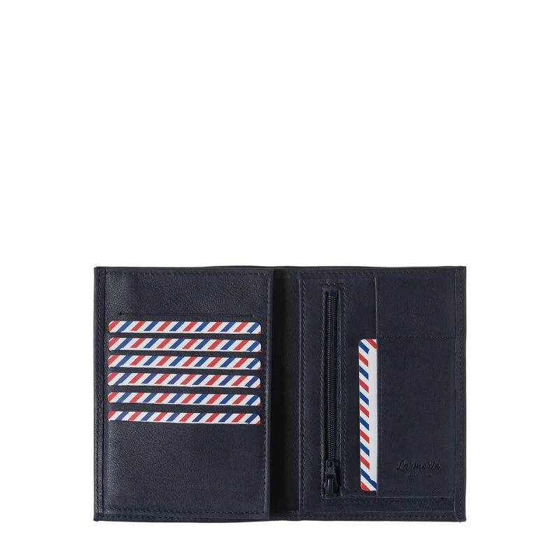 Grand Portefeuille Albert En Cuir Nubuck Lune Bleue 4 Grand Portefeuille Albert En Cuir Nubuck Lune Bleue – Image 2