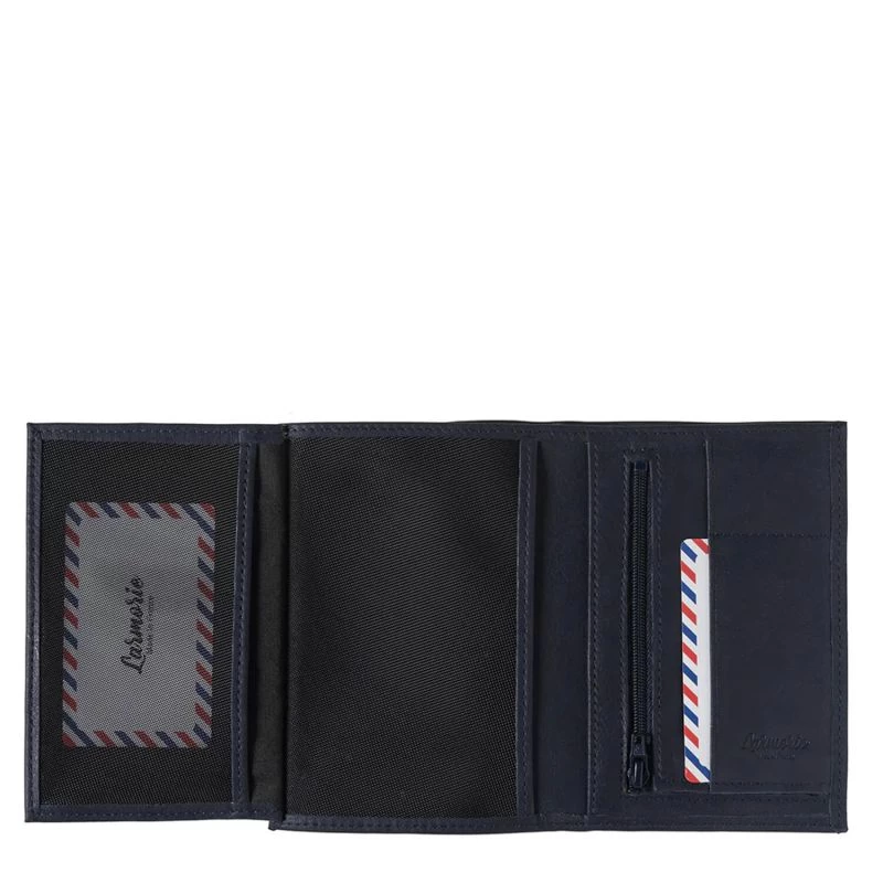 Grand Portefeuille Albert En Cuir Nubuck Lune Bleue 5 Grand Portefeuille Albert En Cuir Nubuck Lune Bleue – Image 3