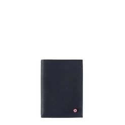 Grand Portefeuille Albert En Cuir Nubuck Lune Bleue