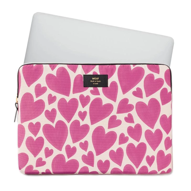 Wouf Housse Ordinateur 15" Et 16" 35.8 Cm Pink Love 4 Wouf Housse Ordinateur 15" Et 16" 35.8 Cm Pink Love – Image 2