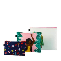 Lot De 3 Pochette Zip 32, 27 Et 23 Cm Celeste Wallaert -Delsey Paris Magasin lot de 3 pochette zip 32 27 et 23 cm celeste wallaert 1