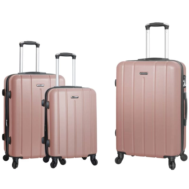 Lot De 3 Valises Rigides 23103 Extensibles 55, 67 Et 76 Cm Rose Gold 3 Lot De 3 Valises Rigides 23103 Extensibles 55, 67 Et 76 Cm Rose Gold
