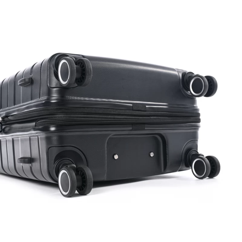 JUMP Lot De 3 Valises Rigides Esco Extensible 55, 66, 76 Cm Noir 5 JUMP Lot De 3 Valises Rigides Esco Extensible 55, 66, 76 Cm Noir – Image 3