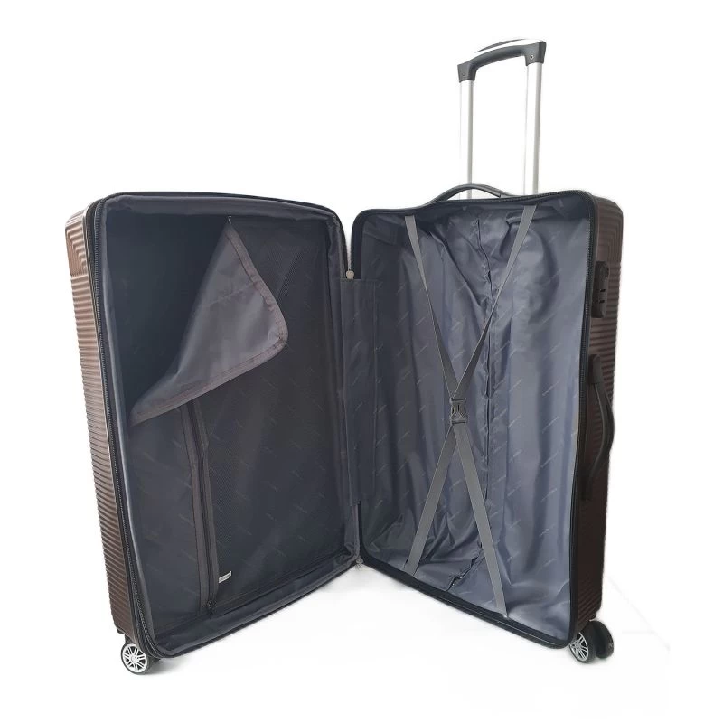Lot De 3 Valises Rigides Sun Extensibles 57, 67 Et 77 Cm Brown 6 Lot De 3 Valises Rigides Sun Extensibles 57, 67 Et 77 Cm Brown – Image 4