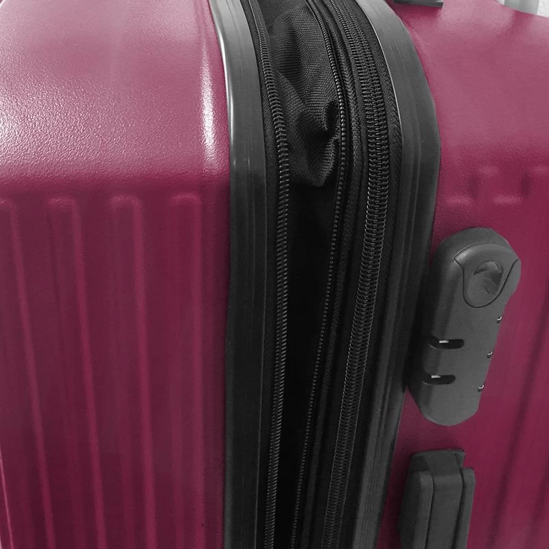 Lot De 3 Valises Rigides VR637 Extensibles 57, 67 Et 77 Cm Bordeaux 12 Lot De 3 Valises Rigides VR637 Extensibles 57, 67 Et 77 Cm Bordeaux – Image 10
