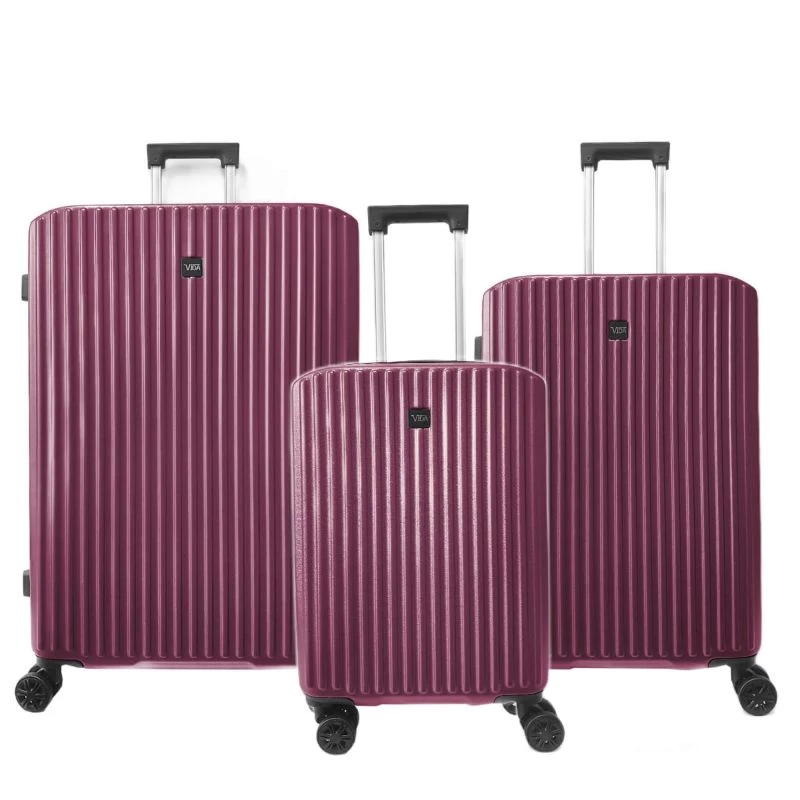 Lot De 3 Valises Rigides VR637 Extensibles 57, 67 Et 77 Cm Bordeaux 3 Lot De 3 Valises Rigides VR637 Extensibles 57, 67 Et 77 Cm Bordeaux