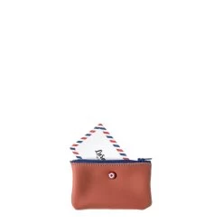 Petit Porte-monnaie Emile En Cuir UpCyclé Terre Brunie