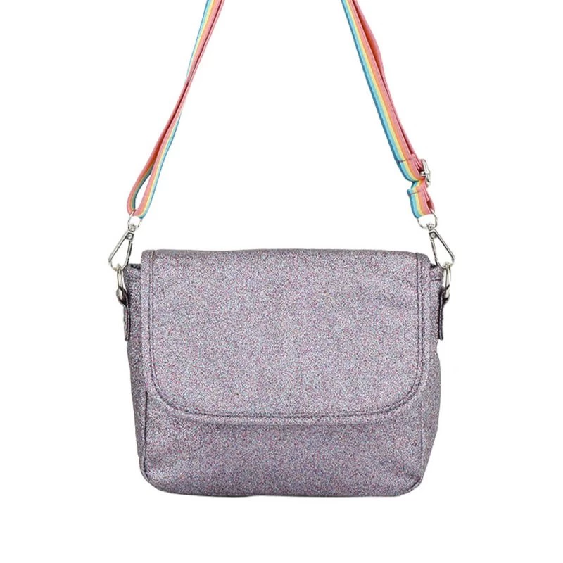 Petit Sac Bandoulière à Paillettes 22 Cm Violet 4 Petit Sac Bandoulière à Paillettes 22 Cm Violet – Image 2