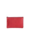 Pochette Camille En Cuir UpCyclé 21 Cm Rubis Rouge 1 Pochette Camille En Cuir UpCyclé 21 Cm Rubis Rouge -Delsey Paris Magasin pochette camille en cuir upcycle 21 cm rubis rouge