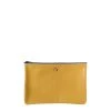 Pochette Camille En Cuir UpCyclé 21 Cm Soleil Jaune 2 Pochette Camille En Cuir UpCyclé 21 Cm Soleil Jaune -Delsey Paris Magasin pochette camille en cuir upcycle 21 cm soleil jaune