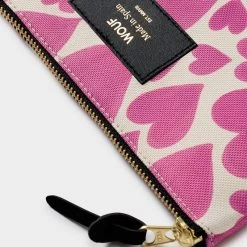 Wouf Pochette Large 21.5 Cm Pink Love 9 Wouf Pochette Large 21.5 Cm Pink Love -Delsey Paris Magasin pochette large 215 cm pink love 3