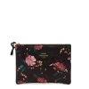 Wouf Pochette Large 21.5cm Black Flowers -Delsey Paris Magasin pochette large 215cm black flowers