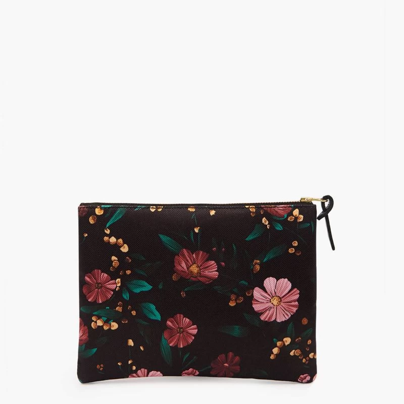 Wouf Pochette Large 21.5cm Black Flowers 6 Wouf Pochette Large 21.5cm Black Flowers – Image 4
