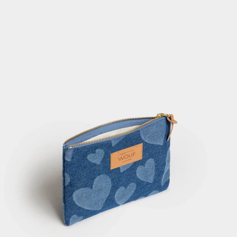 Wouf Pochette Large Coton Biologique 21.5 Cm Cuore 4 Wouf Pochette Large Coton Biologique 21.5 Cm Cuore – Image 2