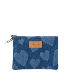 Wouf Pochette Large Coton Biologique 21.5 Cm Cuore