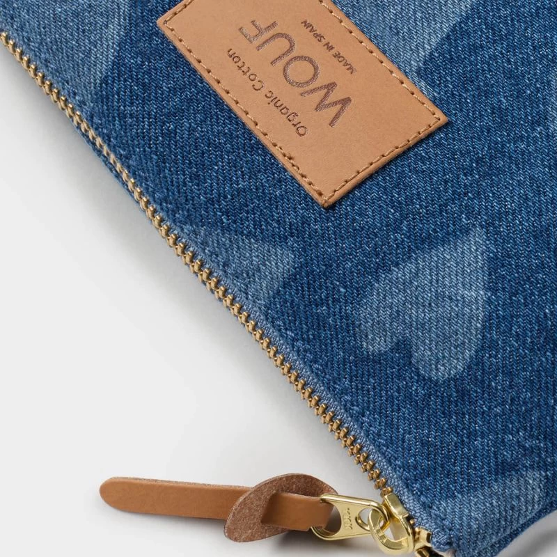 Wouf Pochette Large Coton Biologique 21.5 Cm Cuore 6 Wouf Pochette Large Coton Biologique 21.5 Cm Cuore – Image 4