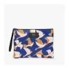 Wouf Pochette Large XL 28 Cm Blue Birds -Delsey Paris Magasin pochette large xl 28 cm blue birds