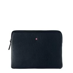 Pochette Pour Ipad Guillaume Cuir Grainé Lune Bleue