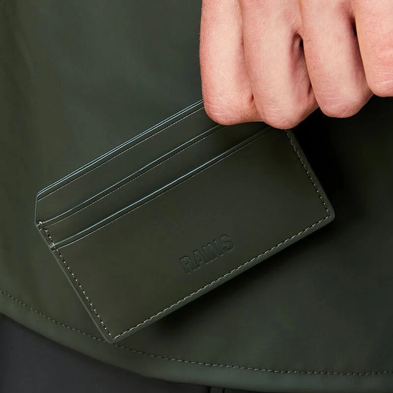Rains Porte-cartes Card Holder 10 Cm Green 4 Rains Porte-cartes Card Holder 10 Cm Green – Image 2