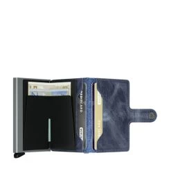 Secrid Porte-cartes Miniwallet Vintage Anti-RFID 10.2 Cm Blue 6 Secrid Porte-cartes Miniwallet Vintage Anti-RFID 10.2 Cm Blue -Delsey Paris Magasin porte cartes miniwallet vintage anti rfid 102 cm blue 1