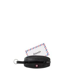 Porte-monnaie Charles Cuir Nubuck Noir C'est Noir -Delsey Paris Magasin porte monnaie charles cuir nubuck noir c est noir 2