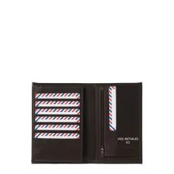 Portefeuille 2 Volets Gustave En Cuir Lisse Terre Brunie -Delsey Paris Magasin portefeuille 2 volets gustave en cuir lisse terre brunie 2
