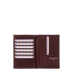 Portefeuille 2 Volets Gustave En Cuir Lisse Vigne Rouge -Delsey Paris Magasin portefeuille 2 volets gustave en cuir lisse vigne rouge 2
