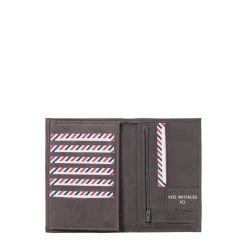 Portefeuille 2 Volets Gustave En Cuir Nubuck Nuage Gris -Delsey Paris Magasin portefeuille 2 volets gustave en cuir nubuck nuage gris 2