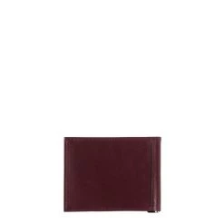 Portefeuille Italien Hector Avec Pince à Billets En Cuir Lisse Vigne Rouge -Delsey Paris Magasin portefeuille italien hector avec pince a billets en cuir lisse vigne rouge 2