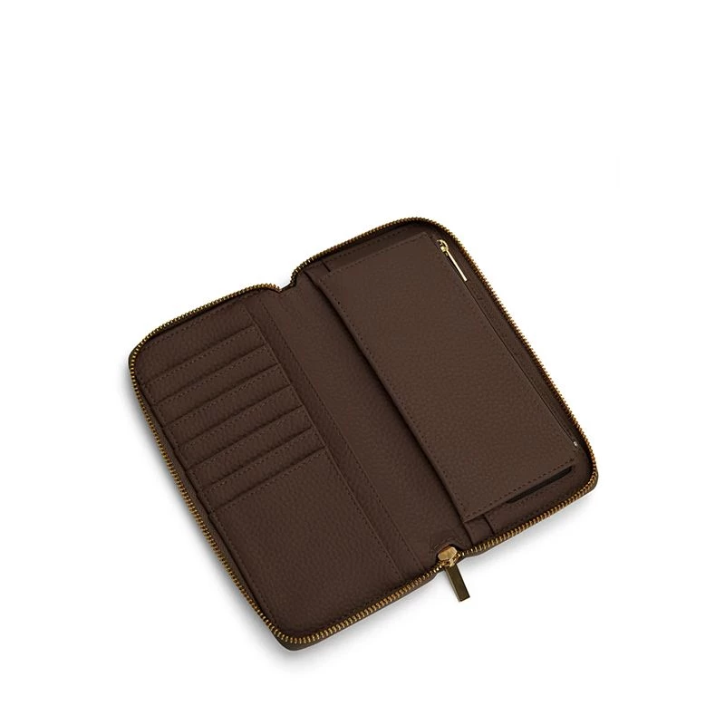 Matt & Nat Portefeuille Purity Central 20cm Chocolat 5 Matt & Nat Portefeuille Purity Central 20cm Chocolat – Image 3