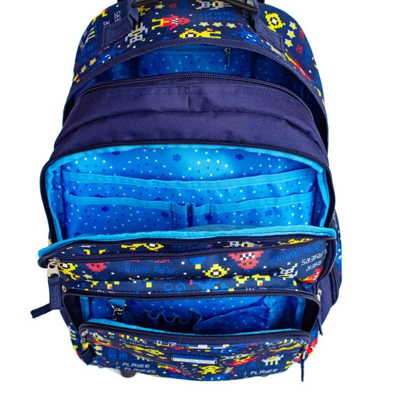 Sac à Dos à Roulettes 49 Cm Kid Robot Bleu 4 Sac à Dos à Roulettes 49 Cm Kid Robot Bleu – Image 2