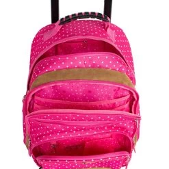 Sac à Dos à Roulettes 49 Cm Noir à Pois Blancs -Delsey Paris Magasin sac a dos a roulettes 49 cm noir a pois blancs 1