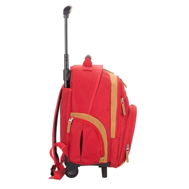 Sac à Dos à Roulettes Basic 50 Cm Coffee 6 Sac à Dos à Roulettes Basic 50 Cm Coffee – Image 4