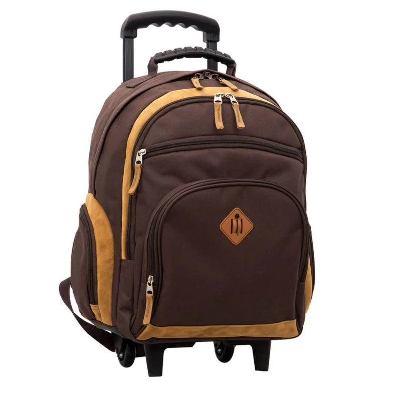 Sac à Dos à Roulettes Basic 50 Cm Coffee 3 Sac à Dos à Roulettes Basic 50 Cm Coffee