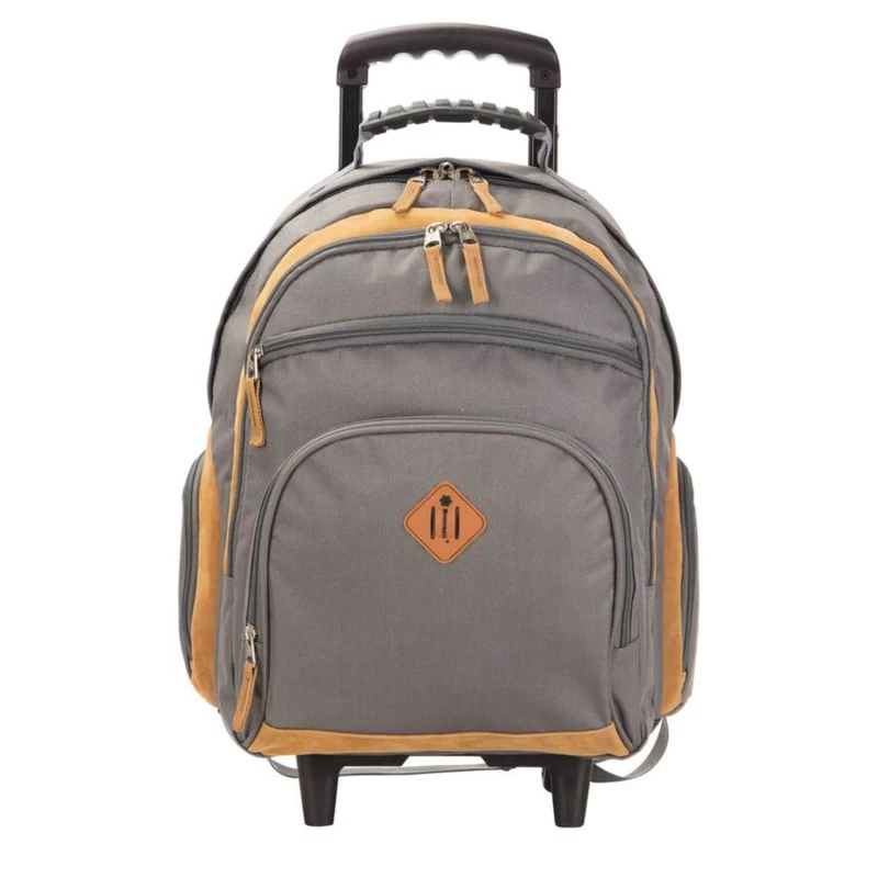 Sac à Dos à Roulettes Basic 50 Cm Gris 3 Sac à Dos à Roulettes Basic 50 Cm Gris