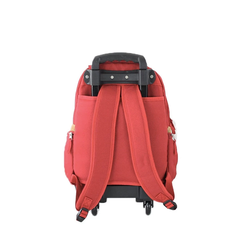 Sac à Dos à Roulettes Basic 50 Cm Rouge 6 Sac à Dos à Roulettes Basic 50 Cm Rouge – Image 4