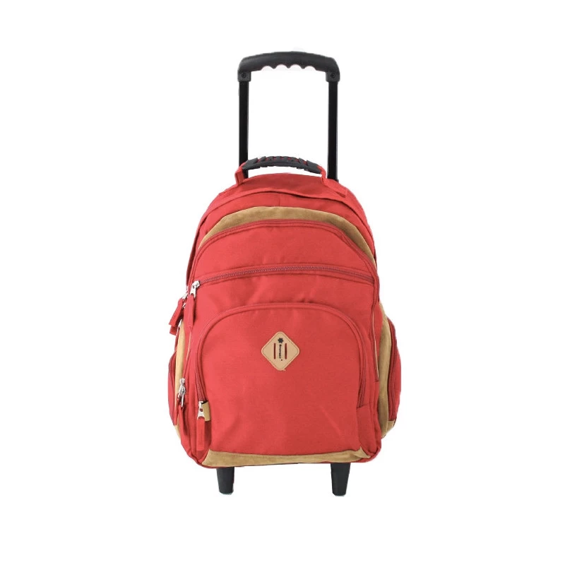 Sac à Dos à Roulettes Basic 50 Cm Rouge 3 Sac à Dos à Roulettes Basic 50 Cm Rouge