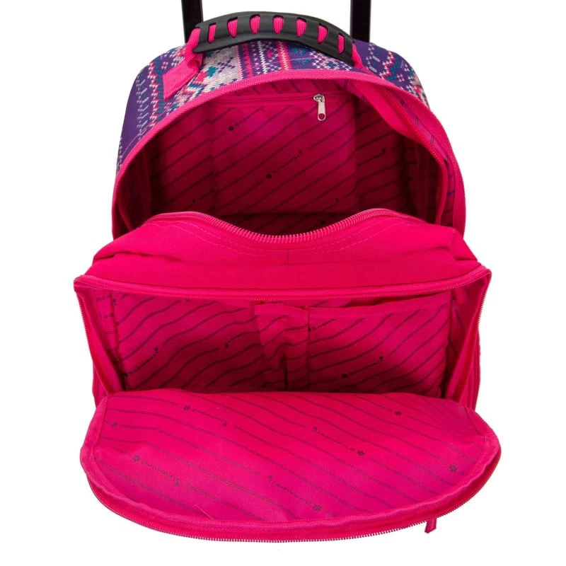 Sac à Dos à Roulettes Geo Color Girly 51 Cm Rose 4 Sac à Dos à Roulettes Geo Color Girly 51 Cm Rose – Image 2