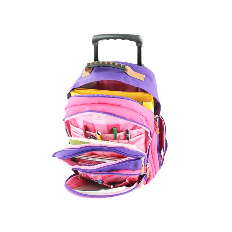 Sac à Dos à Roulettes Snowball 50 Cm Rose/Violet 4 Sac à Dos à Roulettes Snowball 50 Cm Rose/Violet – Image 2